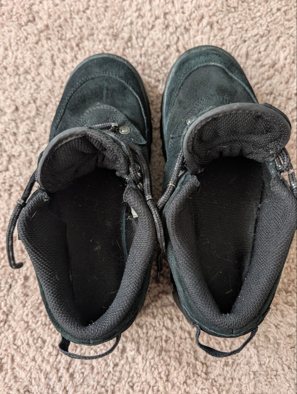 Nike Womens Triple Black Lahar Low Suede Leather Shoes Size Womens 8/Mens 6.5 - Picture 12 of 15